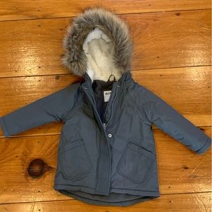 Gray Old Navy toddler winter coat, barely worn